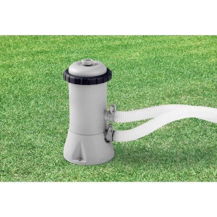 Intex Filtro Purificador de Cartucho 2 m³/h para Piscinas hasta 10 m³ con Purga de Aire, Cartucho y Mangueras Ø32mm 1