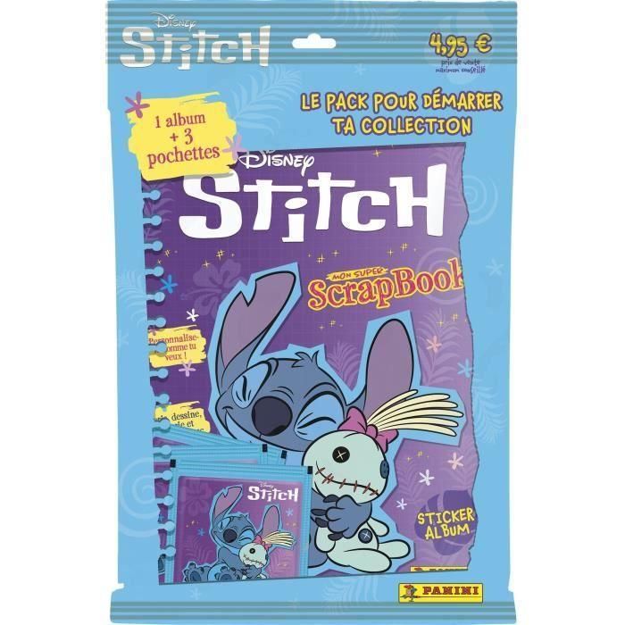 Panini PAN8051708025897 Álbum Stitch 2 My Super Scrapbook + 3 fundas y 15 pegatinas
