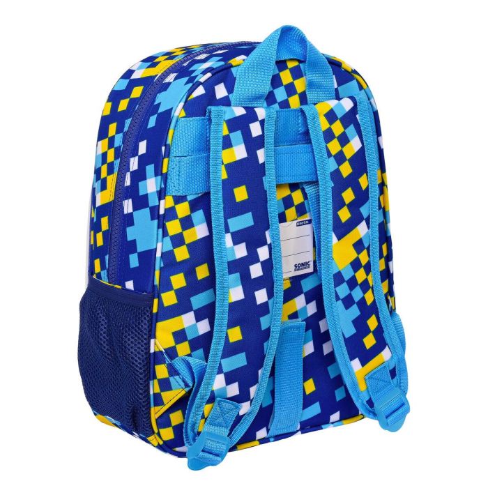 Mochila Escolar Sonic Speed 26 x 34 x 11 cm Azul 2