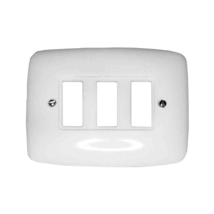 Solera Placa 3 elementos Estrella 522 - Blanco, Polipropileno, 75 x 102 x 8 mm