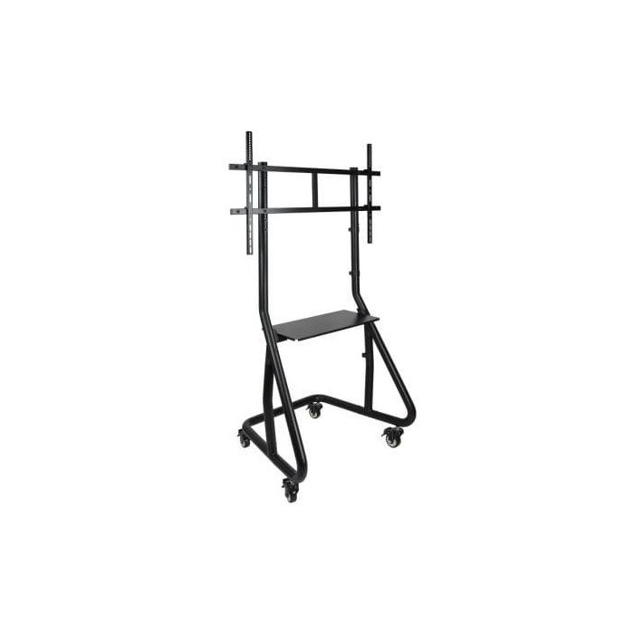 TooQ FS20200M-B - Soporte de Suelo TV/Monitor con Ruedas para Pantallas 60"-105", 100kg, Ajustable en Altura, Negro TooQ FS20200M-B - Soporte de Suelo TV/Monitor con Ruedas para Pantallas 60"-105", 100kg, Ajustable en Altura, Negro