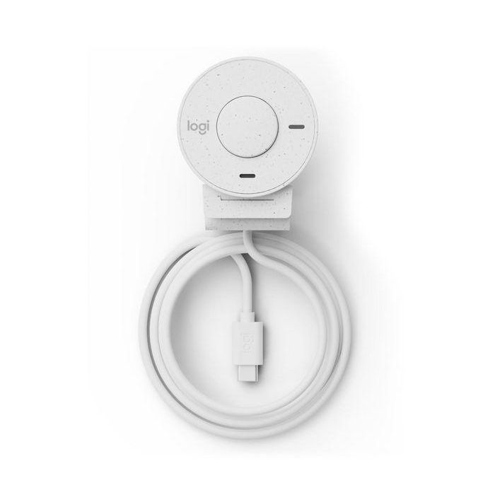 Logitech Brio 300 Webcam Blanco Crudo - 1080p/30 fps, Campo Visual 70°, Micrófono Mono, USB-C 0 Logitech Brio 300 Webcam Blanco Crudo - 1080p/30 fps, Campo Visual 70°, Micrófono Mono, USB-C 0
