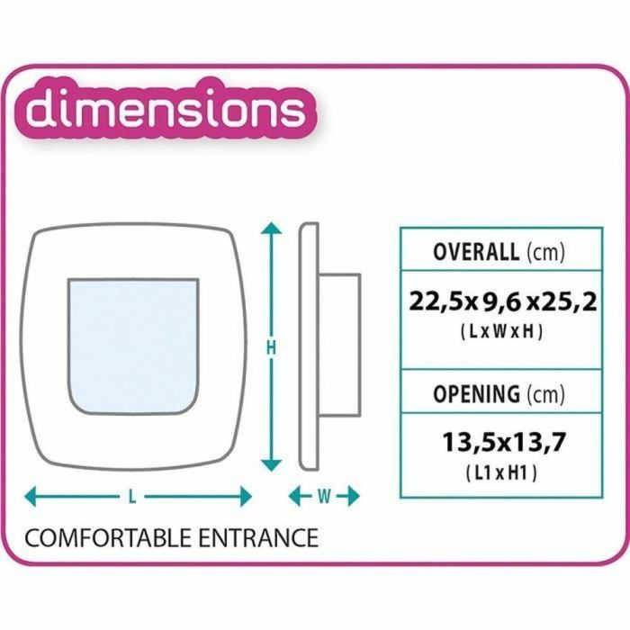 Ferplast FER8010690210759 Gatera Columpio 5 para Gatos, Gris, 22,5 x 16,2 x 25,2 cm 10