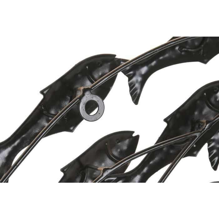 Decoracion Pared Mediterraneo DKD Home Decor Azul Dorado 4 x 30 x 96.5 cm (2 Unidades) 3