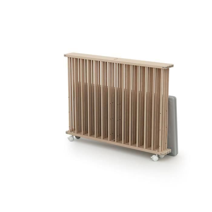 Parque plegable cuadrado - WEBABY - CALI - 100 x 100 cm - 4 ruedas - Hasta 24 meses - Haya cruda 1 Parque plegable cuadrado - WEBABY - CALI - 100 x 100 cm - 4 ruedas - Hasta 24 meses - Haya cruda 1