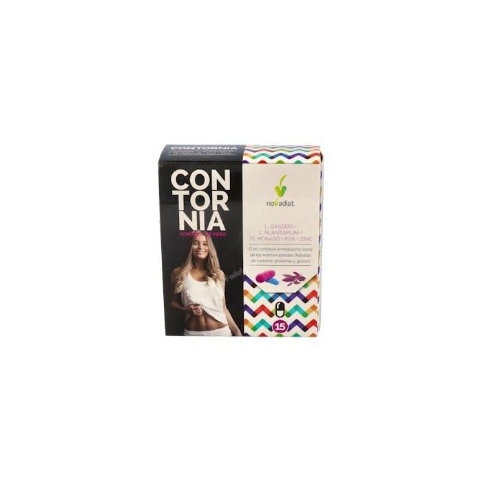 NOVADIET Contornia 15 Cápsulas. Ayuda en el manejo del sobrepeso y obesidad. Equilibra la flora intestinal.