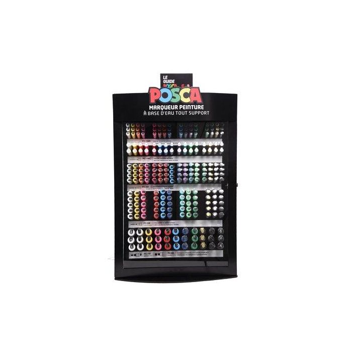 POSCA Expositor Marcador PC-1Mr, PC-1M, PC-3M, PC-5M, PC-7M, PC-8K - 281 Piezas - Varios Colores