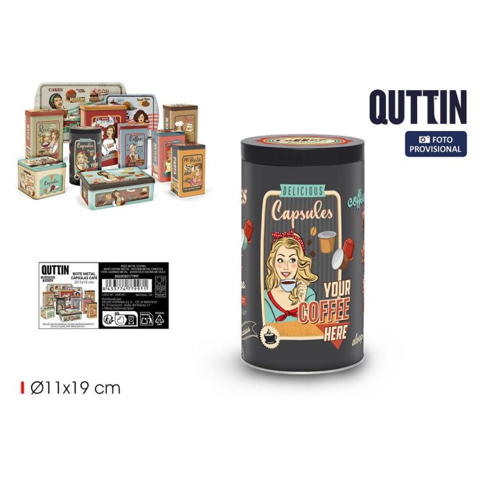 Bote Metálico Quttin Capsules (12 Unidades) 3 Bote Metálico Quttin Capsules (12 Unidades) 3