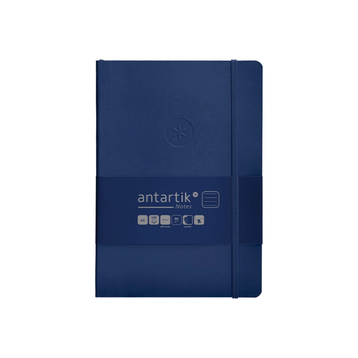 Antartik Cuaderno A5 Tapa Blanda Hojas Rayas Azul Marino 80 Hojas 80 gr FSC 1