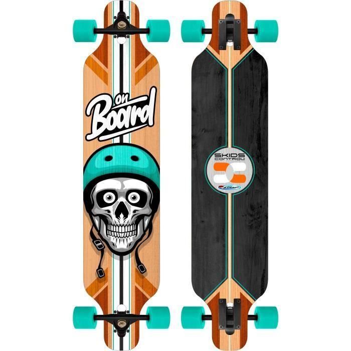 Stamp Longboard 41x9 pulgadas Control Derrapes - Truck Aluminio, Rodamiento ABEC 7, Ruedas PU 60x45mm, 8 Capas Arce Chino Estabilidad Stamp Longboard 41x9 pulgadas Control Derrapes - Truck Aluminio, Rodamiento ABEC 7, Ruedas PU 60x45mm, 8 Capas Arce Chino Estabilidad