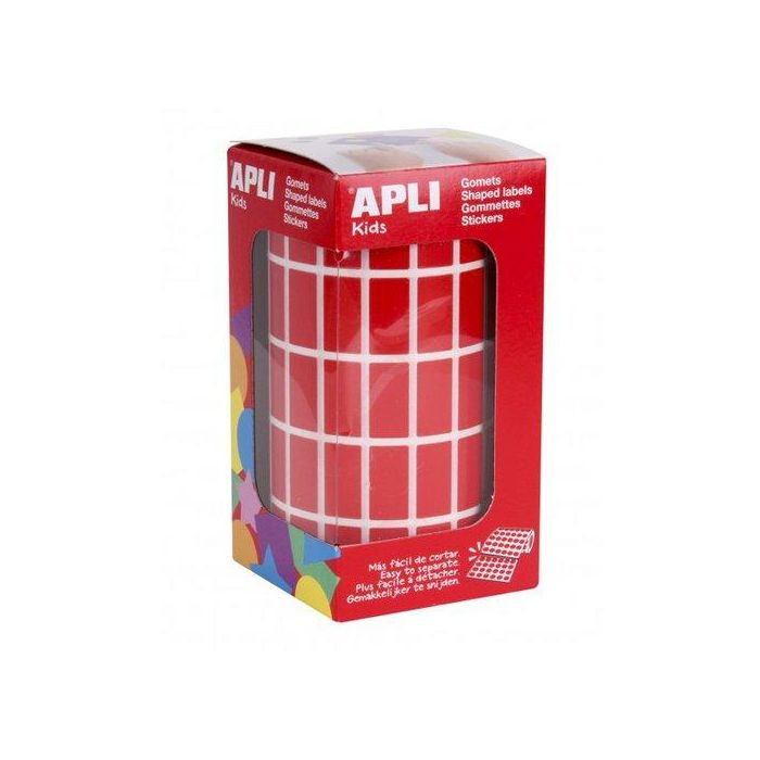 Gomets Apli Rollo 59H Rectangulo 20X10 Mm Rojo 3.540 Uds. (04885)