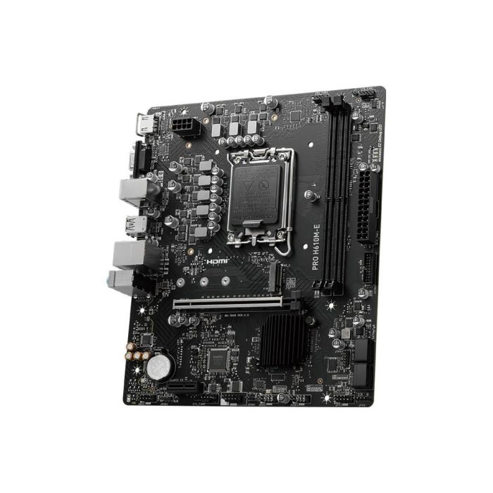 MSI Placa Base PRO H610M-E Intel H610 LGA 1700 DDR5 Micro ATX 911-7D48-019 2