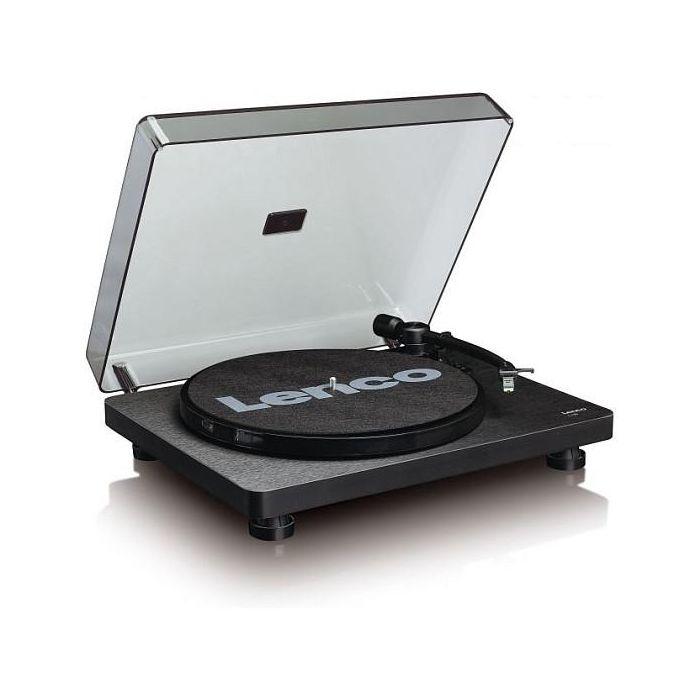 Lenco L-30BK - Tocadiscos de tracción por correa semiautomático, 33/45 RPM, con salida USB y amplificador integrado, color negro 1 Lenco L-30BK - Tocadiscos de tracción por correa semiautomático, 33/45 RPM, con salida USB y amplificador integrado, color negro 1