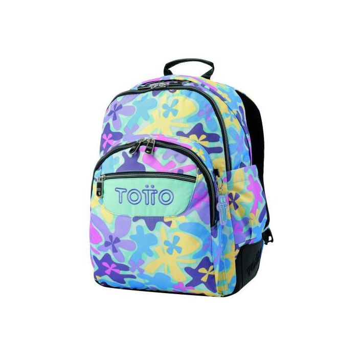 Totto Mochila Rayol MA04ECO002-2316N-6JS Colección Ecole Mediana con Refuerzo en Base