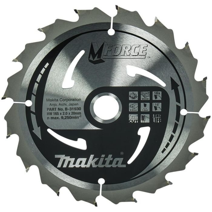 Makita M-FORCE Sierra Hoja 165x20x16