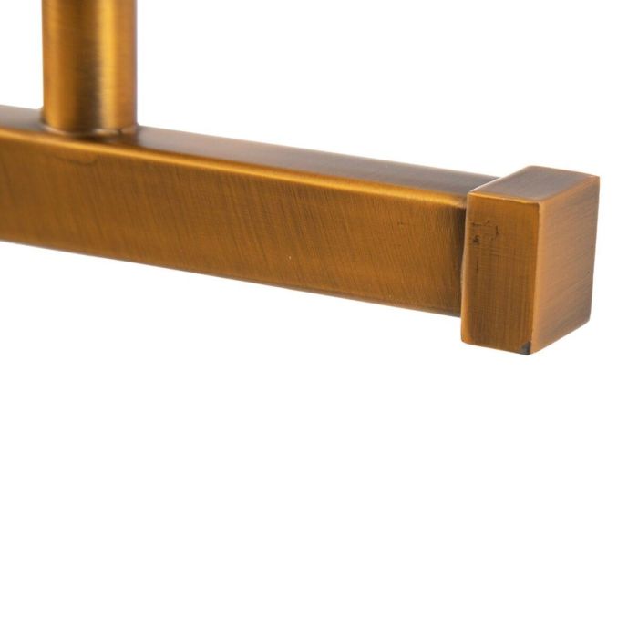 Lámpara de Pared 60 x 20 cm Cristal Dorado Metal 1 Lámpara de Pared 60 x 20 cm Cristal Dorado Metal 1