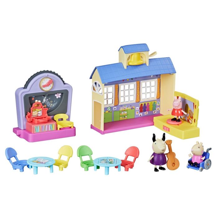 Hasbro F2166 Peppa Pig La Guardería Set de Juego Escolar Interactivo con Campana, Figuras y Accesorios para Niños +3 Años 1 Hasbro F2166 Peppa Pig La Guardería Set de Juego Escolar Interactivo con Campana, Figuras y Accesorios para Niños +3 Años 1