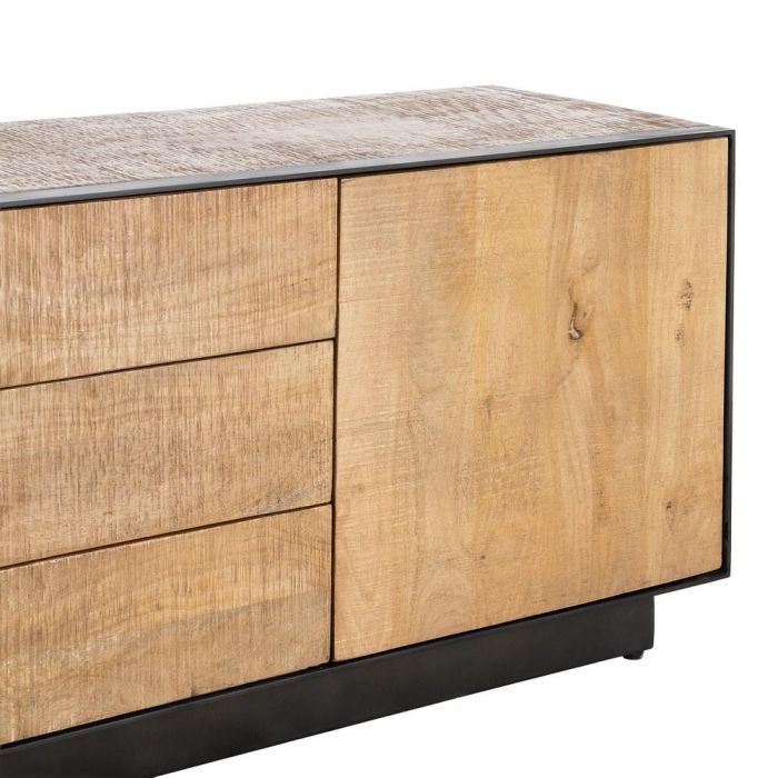 Mueble Tv Natural Madera de Mango Salón 150 X 44 X 55 cm