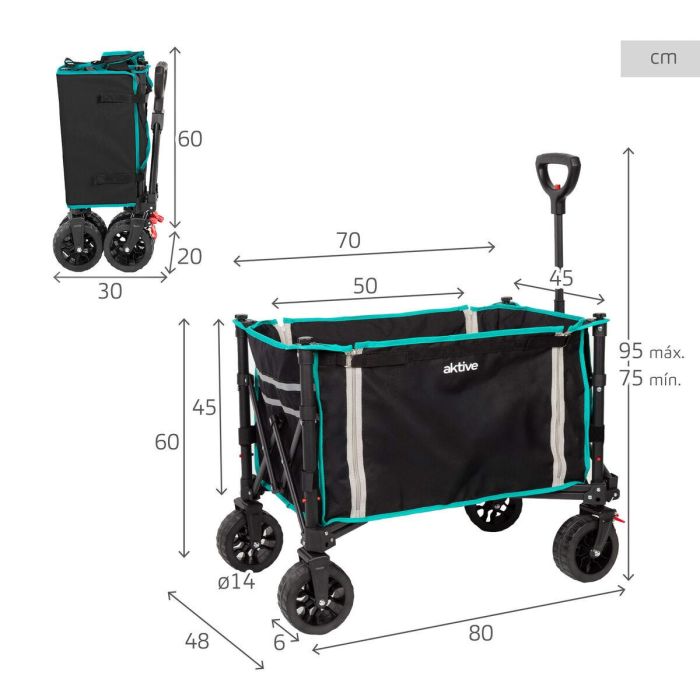 Carro Multiusos Aktive Acero 12