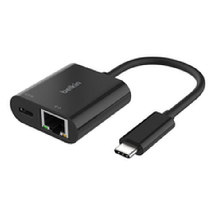 Belkin Cable Adaptador Usb-C A Ethernet + Carga 100 W Negro