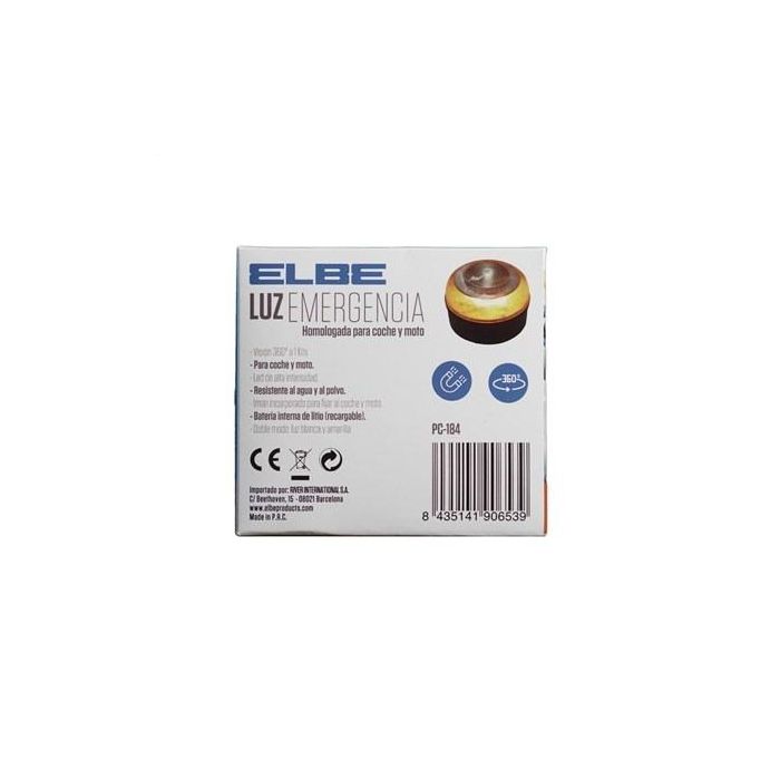 Luz de Emergencia V16 Homologada PC-184 Elbe - Seguridad para Coche y Moto, Visible 1km 7 Luz de Emergencia V16 Homologada PC-184 Elbe - Seguridad para Coche y Moto, Visible 1km 7