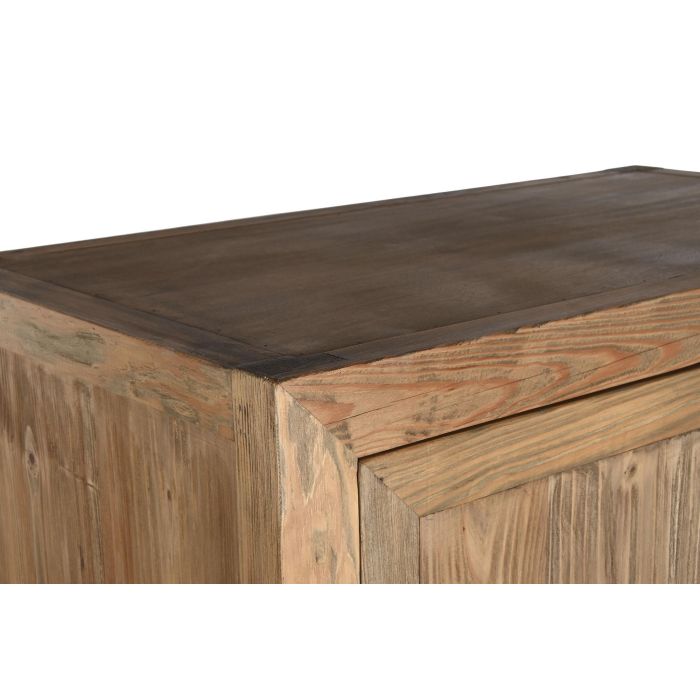 DKD Home Decor Armario Antik China Natural 52 x 180 x 88 cm Acabado Lacado Hecho a Mano 2 Cajones 2 Puertas 4
