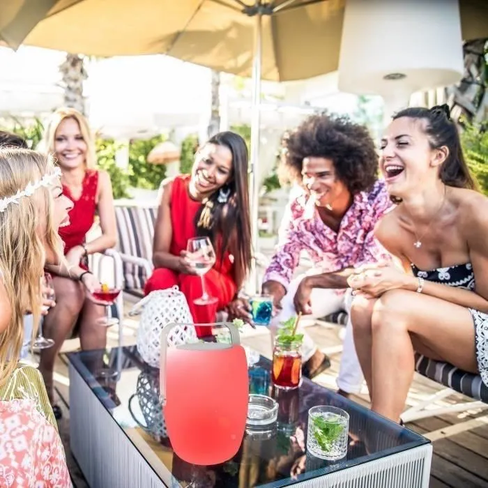 Lumisky Lámpara de Música para Exteriores con Altavoz Bluetooth LED RGB 21 x 21 x 31 cm 3