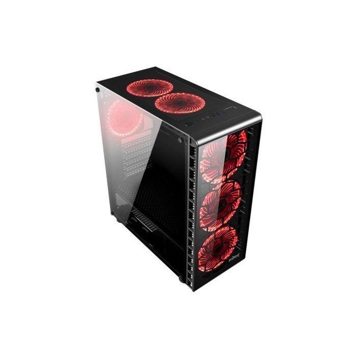 CAJA SEMITORRE NJOY VANGUARD - 2*USB 3.0 + USB 2.0 - 6 VENTILADORES LED (3 DELANTEROS+2 SUPERIORES+1 TRASERO) - PANEL LATERAL TRANSPARENTE - NEGRO 1 CAJA SEMITORRE NJOY VANGUARD - 2*USB 3.0 + USB 2.0 - 6 VENTILADORES LED (3 DELANTEROS+2 SUPERIORES+1 TRASERO) - PANEL LATERAL TRANSPARENTE - NEGRO 1