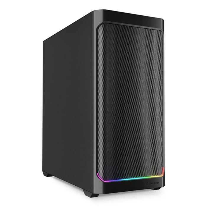Sharkoon AK4 RGB STRIP Midi Tower Negro con Iluminación RGB