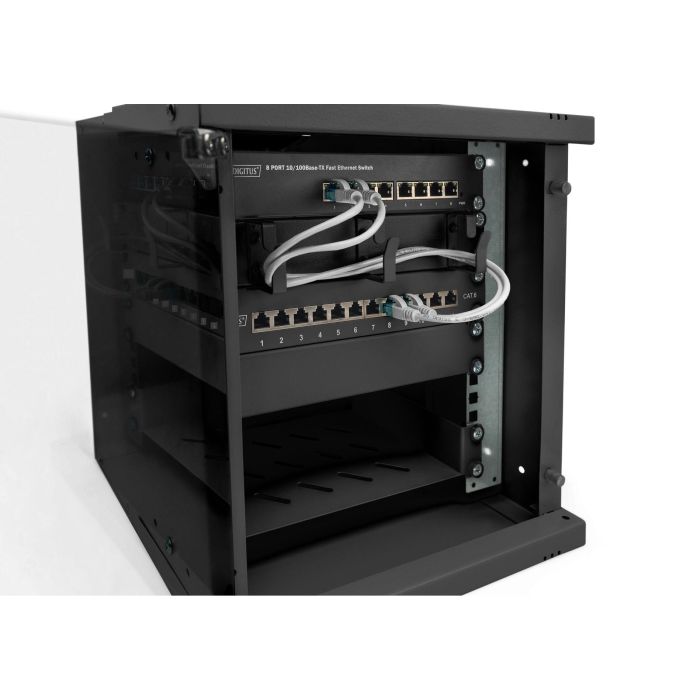 Digitus Wandgehäuse SOHO PRO 6HE 325x315x300 mm 10" schwarz 6 Digitus Wandgehäuse SOHO PRO 6HE 325x315x300 mm 10" schwarz 6