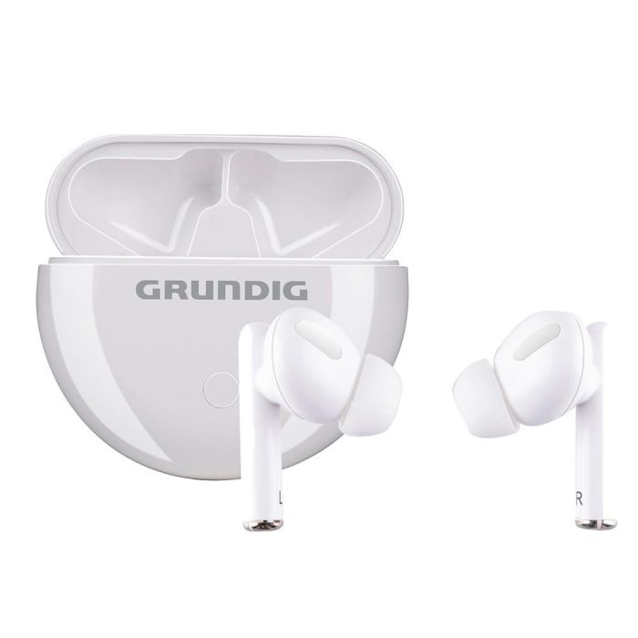 Auriculares inalámbricos earbuds bluetooth con estuche blanco 1 Auriculares inalámbricos earbuds bluetooth con estuche blanco 1
