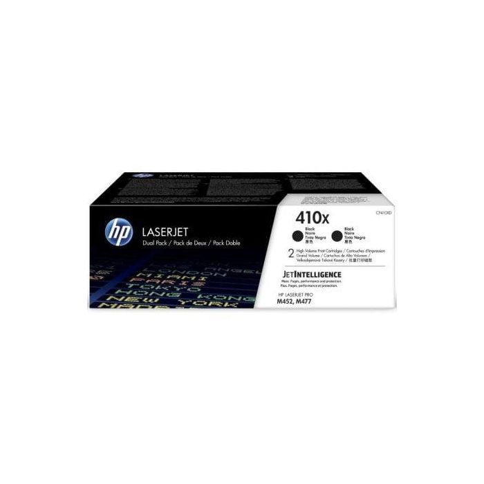HP Laserjet M377 410X/M477 Pack 2 Toner Negro Alta capacidad HP Laserjet M377 410X/M477 Pack 2 Toner Negro Alta capacidad