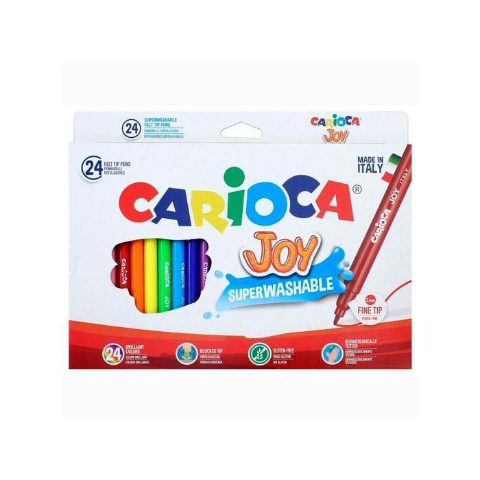 Carioca Rotulador Joy Punta Fina Colores Surtidos Estuche 24 Ud Carioca Rotulador Joy Punta Fina Colores Surtidos Estuche 24 Ud