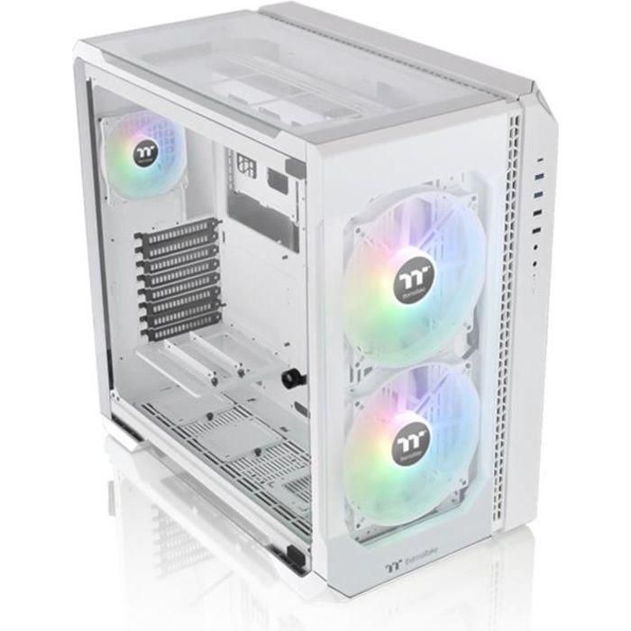 Carcasa para PC - THERMALTAKE - View 51 TG ARGB - Carcasa sin fuente de alimentación - Torre grande - Formato E-ATX - Blanco (CA-1Q6-00M6WN-00) Carcasa para PC - THERMALTAKE - View 51 TG ARGB - Carcasa sin fuente de alimentación - Torre grande - Formato E-ATX - Blanco (CA-1Q6-00M6WN-00)