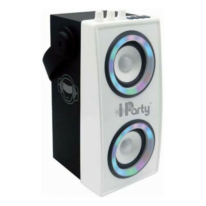 Lexibook iParty Altavoz Bluetooth Portátil con Micrófono y Efectos de Luz, Sonido Potente 24W, Bluetooth 5.0, USB, SD, Aux 6 Lexibook iParty Altavoz Bluetooth Portátil con Micrófono y Efectos de Luz, Sonido Potente 24W, Bluetooth 5.0, USB, SD, Aux 6