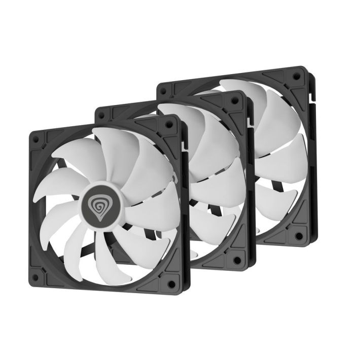 GENESIS Oxal 120 ARGB Pack 3 Ventiladores 12 cm para Carcasa PC con Iluminación ARGB, Cojinete de Casquillo y 1150-1450 RPM Negro 2