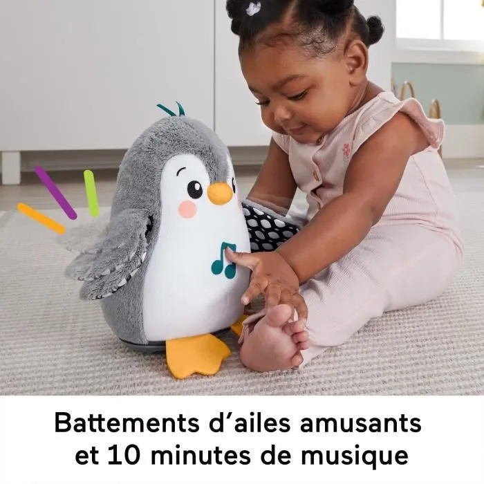 Fisher-Price Pingüino Anda y Aletea Peluche Musical para Bebés +0 Meses 4