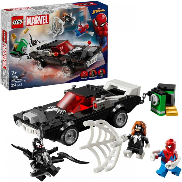 LEGO Juego de Construcción Super Marvel Spider-Man vs Coche Brutal de Venom 254 piezas para niños 7+ años 2 LEGO Juego de Construcción Super Marvel Spider-Man vs Coche Brutal de Venom 254 piezas para niños 7+ años 2
