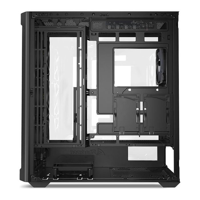 SHARKOON AK4W Midi Tower PC Negro Vidrio Templado con Iluminación RGB ATX 6