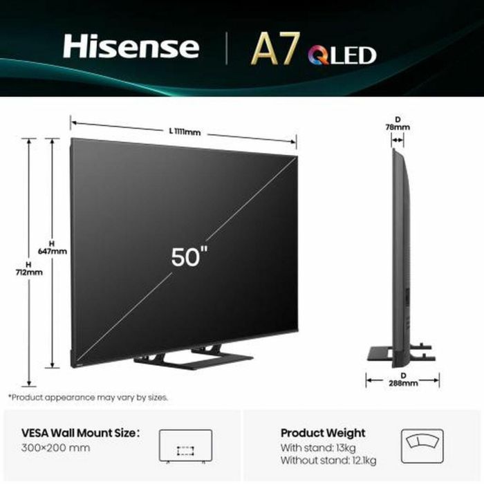 Smart TV Hisense 50A7Q 4K Ultra HD 50" LED HDR D-LED 1 Smart TV Hisense 50A7Q 4K Ultra HD 50" LED HDR D-LED 1
