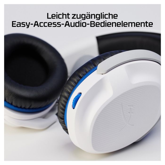 HyperX Cloud Stinger 2 Auriculares Gaming con Cable para PlayStation, Blanco - 75X29AA 12