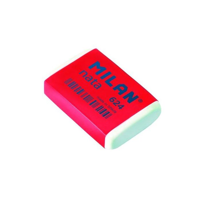 Milan 624 Nata Goma 3,9x2,7x0,9 cm Blanco - Caja 24 Unidades