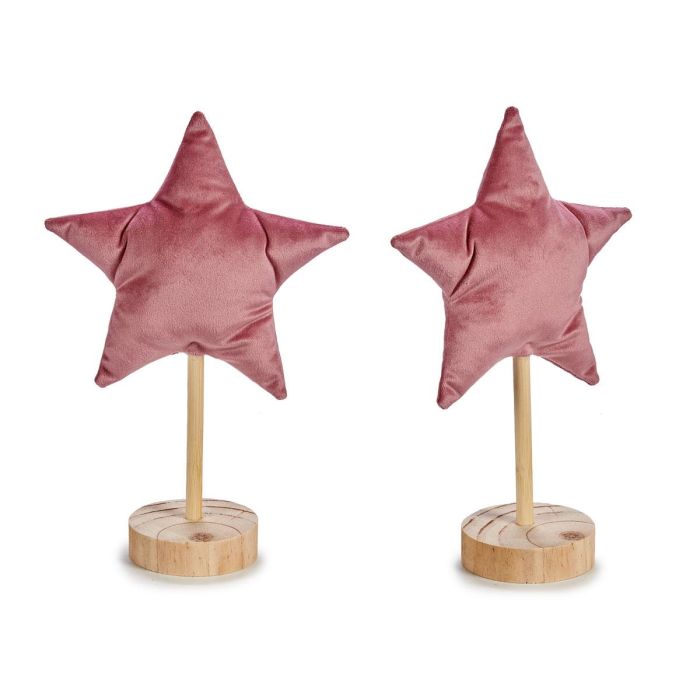 Figura Estrella Navidad Pequeña Rosa Krist+ 7x26x16 cm Madera y Poliéster (24 Unidades) Figura Estrella Navidad Pequeña Rosa Krist+ 7x26x16 cm Madera y Poliéster (24 Unidades)