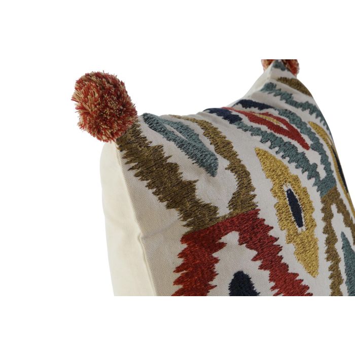 DKD Home Decor Funda Cojín Decorativa Multicolor de Poliéster 50x50 cm con Cierre de Cremallera 5