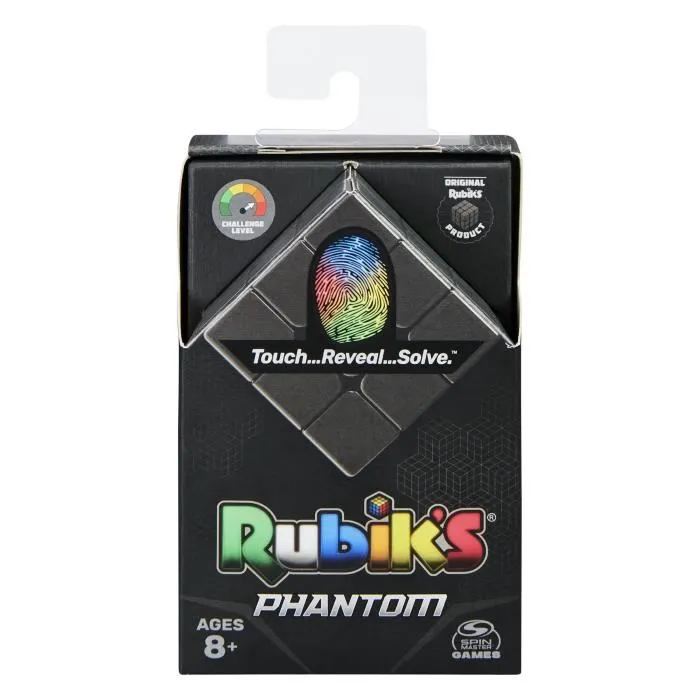 Spin Master Juego Rubiks 3X3 Phantom 6064647 Cubo Mágico con Capa Adicional de Dificultad