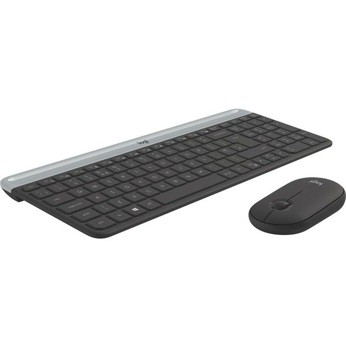 Teclado y Ratón Logitech MK470 Qwertz Alemán Negro Acero 1 Teclado y Ratón Logitech MK470 Qwertz Alemán Negro Acero 1