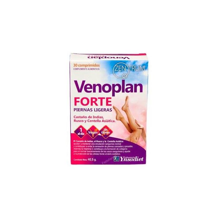 Zentrum Venoplan Forte Circulación Piernas Ligeras con Diosmina y Vitamina C 30 Comprimidos