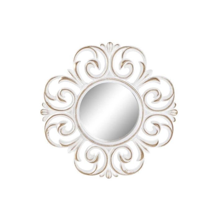Espejo Moderno DKD Home Decor Blanco Dorado 2 x 35 x 35 cm Set de 5 (2 Unidades) 1 Espejo Moderno DKD Home Decor Blanco Dorado 2 x 35 x 35 cm Set de 5 (2 Unidades) 1