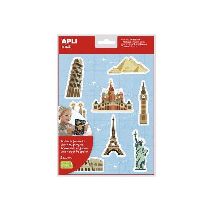 Gomets Apli Bolsa 2H Removibles Monumentos 16 Uds. (15171) (Set de 5)
