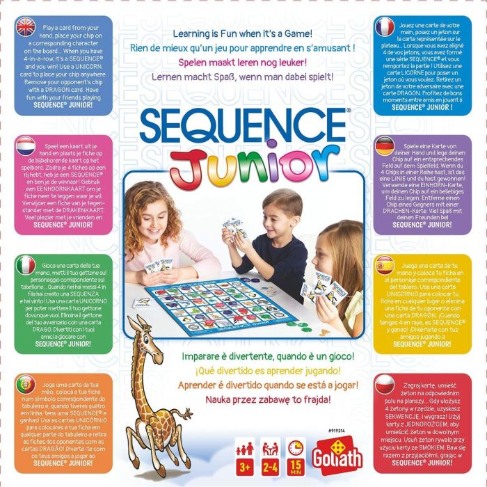 Juego de Memoria Goliath Sequence Junior 1 Juego de Memoria Goliath Sequence Junior 1